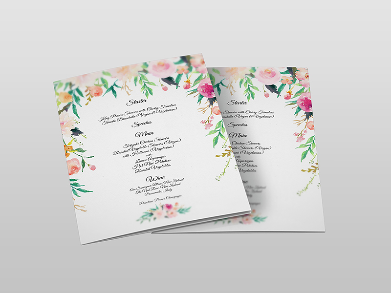 Wedding Menu